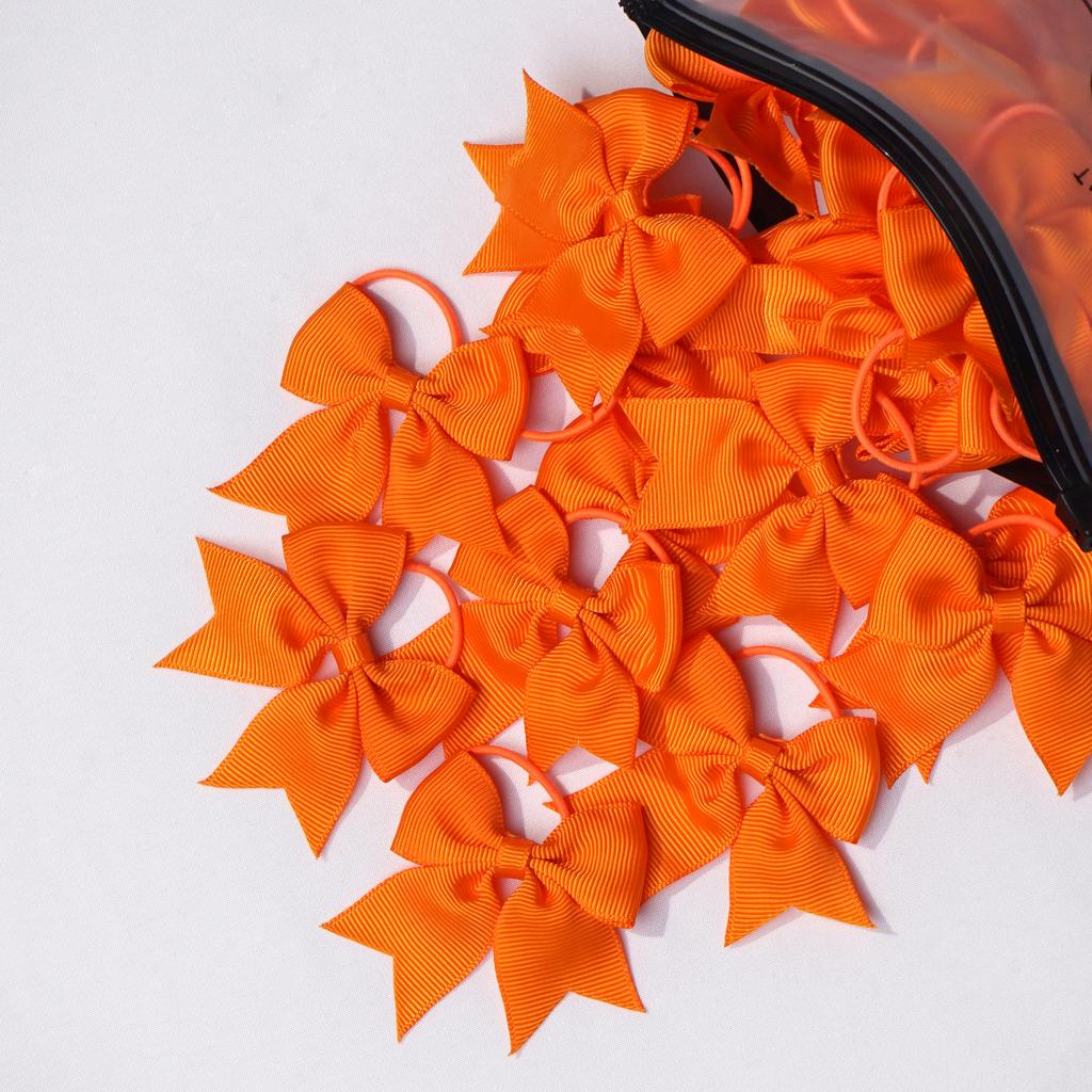 20Pcs Mini Hair Bows for Babies Girls Soft Elastic Hair Ties Ponytail Holders Infant Kids Hair Accessories Set