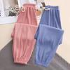 Girls' Mosquito Repellent Pants Thin Summer Clothes for Children Ice Silk Pants for Girls Long Pants for Summer
