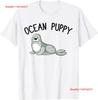 Ocean Puppy Funny Sea Lion Costume for Lover Animal T Shirt Vintage Washed Versatile Stylish Homme Slightly Casual Stretched