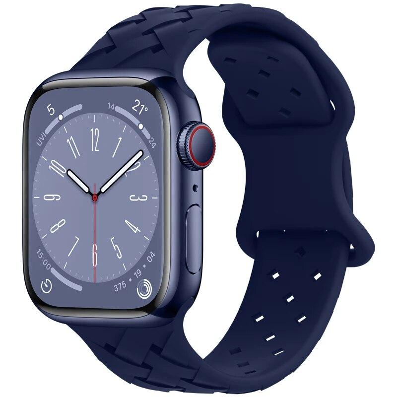 Silikonový řemínek pro řemínek Apple Watch 44 mm 45 mm 49 mm 42 mm 41 mm 40 mm 38 mm řemínek k hodinkám Apple Watch Náramek iwatch Series 3 4 5 6 7 8 9 SE Ultra2
