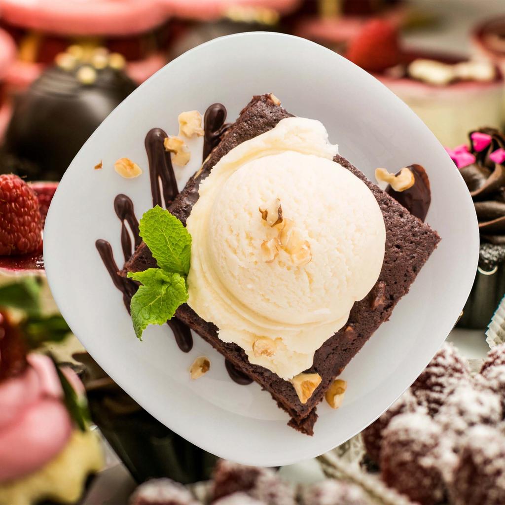 KADAX 6x Talerz Deserowy 21cm Biały Talerze Zestaw Talerzy Na Ciasto