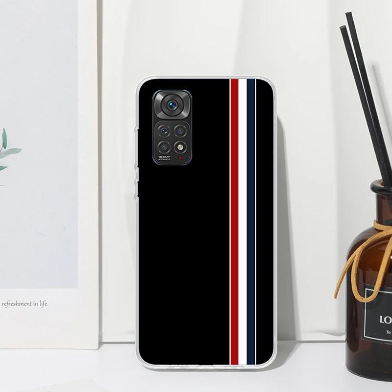 Luxury Sports Line Cool Stripes Phone Case For Xiaomi Redmi Note 15 13 14S 14 Pro Plus 12S 11S 10S 12 11E 10 11T Art Fundas Back