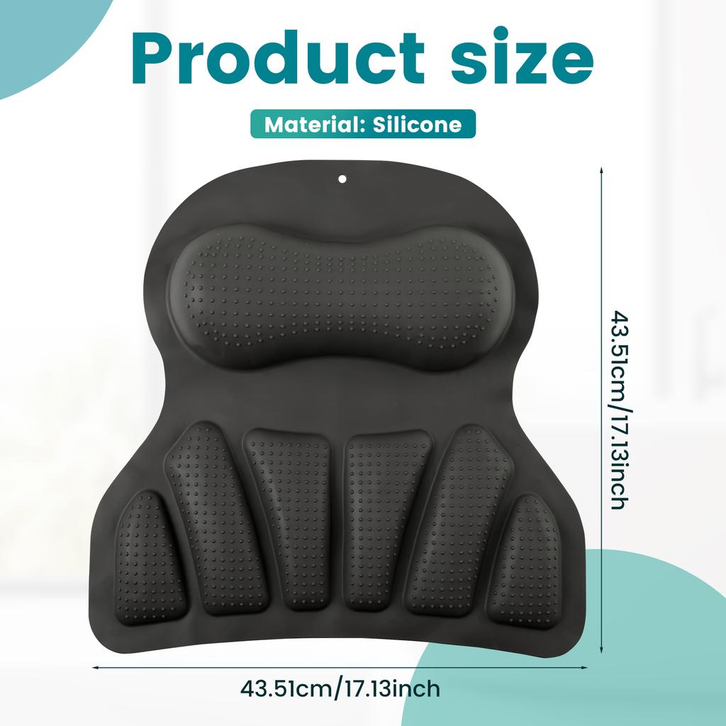 Bath Pillow for Bathtub Non-slip Bathtub Cushion Mat with Suction Cup Full Body Rest SPA Neck Bath Pillow Bathroom Accessories