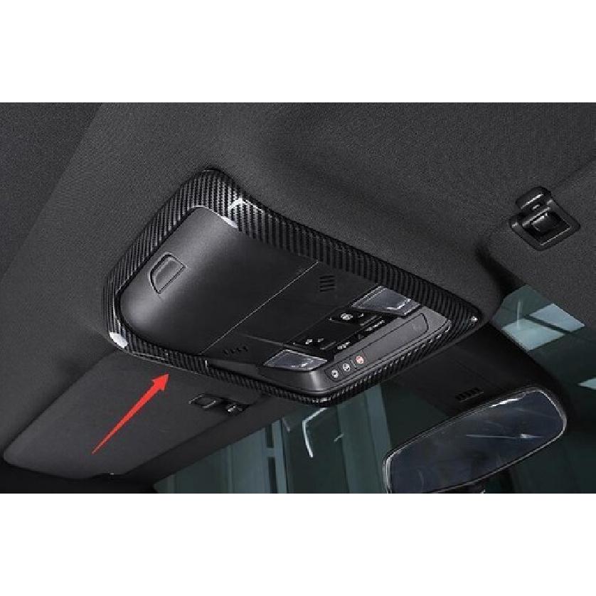 For Cadillac XT6 2020-2022 Carbon Fiber Front Reading Lamp Frame Cover Trim 1PCS