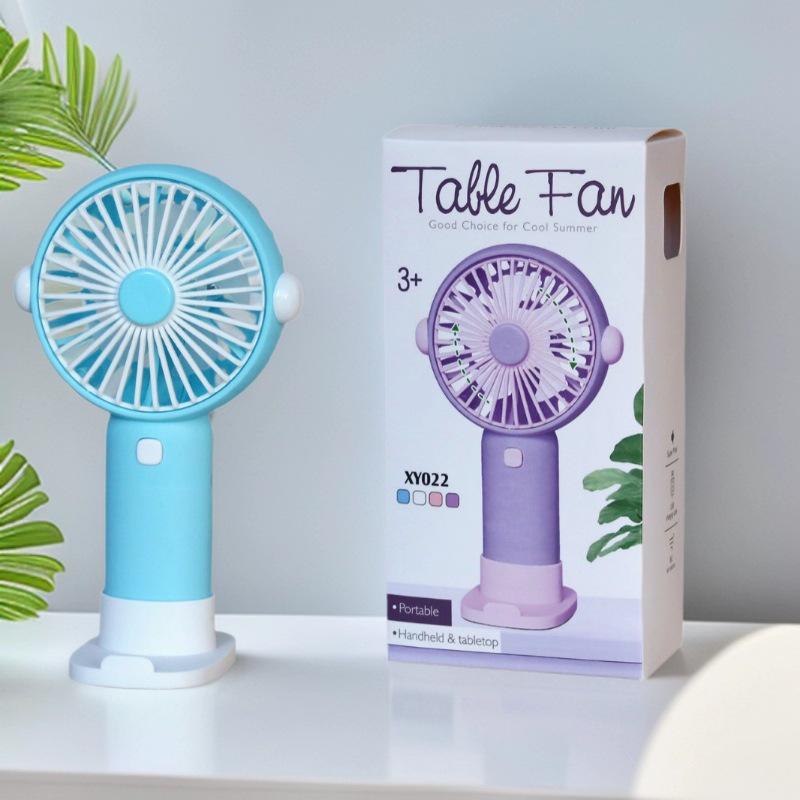 Handheld Mini Fan with Phone Holder & USB Charging