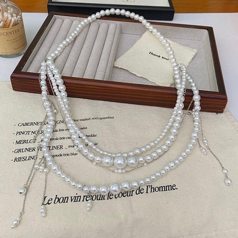 Multilayer Pearl Waist Chains For Women Imitation Pearl Tassel Belt  Elegant Body Jewelry Clothing Accessories Gifts