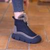 New Style Plus Velvet Warm Mid-cut Cotton Boots Winter Versatile Platform Shoes High Snow Boots Soft-soled Fashion Long Boots