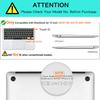 MOSISO Keyboard Cover for MacBook Air 13 Inch 2021 2020 Release A2337 M1 A2179 Retina Display with Touch ID Backlit Magic Protective Silicone Clouds