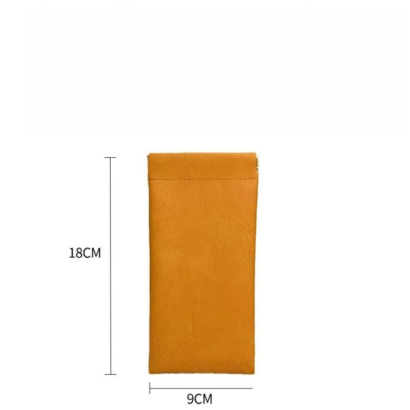 Přenosná úložná taška na sluneční brýle Pouzdro na brýle Samouzavírací úložná taška PU kůže Ochranný kryt organizéru na brýle proti tlaku