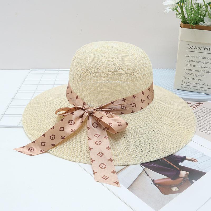Women's Summer Wide Brim Straw Sun Hat for Beach & Vacation