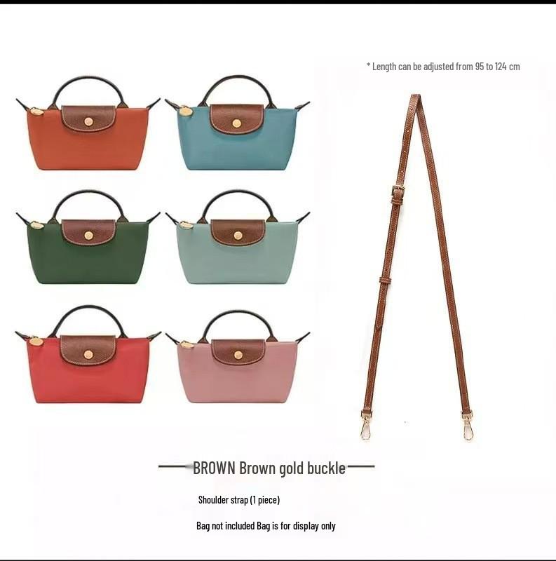 Axelrem med läderspänne för Dumplingväska - Hålfri, 0,9 cm*1,2 cm