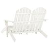 Vidaxl 2-Seater Adirondack Garden Chair with Footrest, Fir