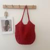 Bag Hand-woven Casual New Large-capacity One-shoulder Hollow Seaside Straw Holiday Beach Art Tote
