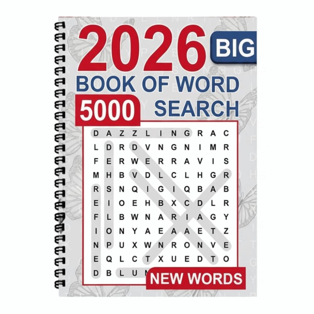 Mixed Words Big Book of Word Search Brain Games Stress Relief Word Search Puzzle Book Large Print Educational Spelling Book