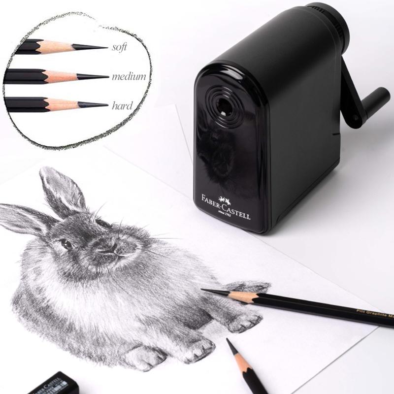 Faber Castell Artists Long Point Pencil Sharpener Manual Adjustable Points For Art Charcoal Pencils/drawing/sketching Pencils