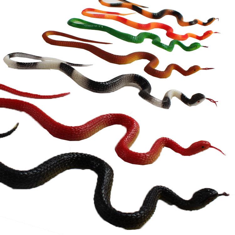 Small Fake Rubber Snake - Scary Prank Toy for Halloween & April Fool's