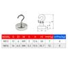 10PCS Metal Magnetic Hooks Powerful Heavy Duty Wall-mounted Hook Screw In Bathroom Accessories Suction Storage Hooks