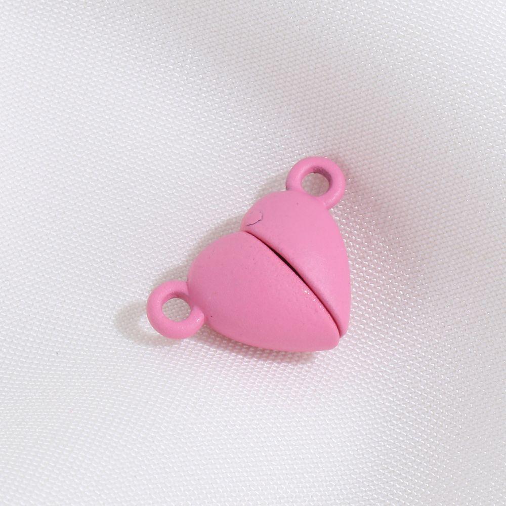 20pcs(10sets) DIY Crafts Beads Charms Jewelry Findings Love Heart Magnetic Buckle Connected Clasps Couple Bracelet