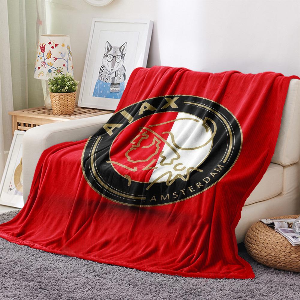 Amsterdamsche Football Club Ajax2 Flannel Blanket, High quality Comfortable for All Seasons, Home Decor, Warmth and Comfort