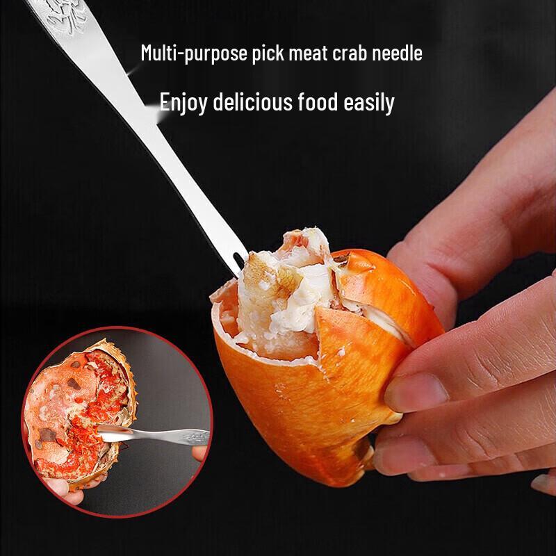 maxcook 3-Piece Portable Crab Tool Set