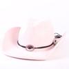 Popular European and American Classic Suede Western Cowboy Hat, Men's and Women's Fashion Big-brimmed Top Hat Shade