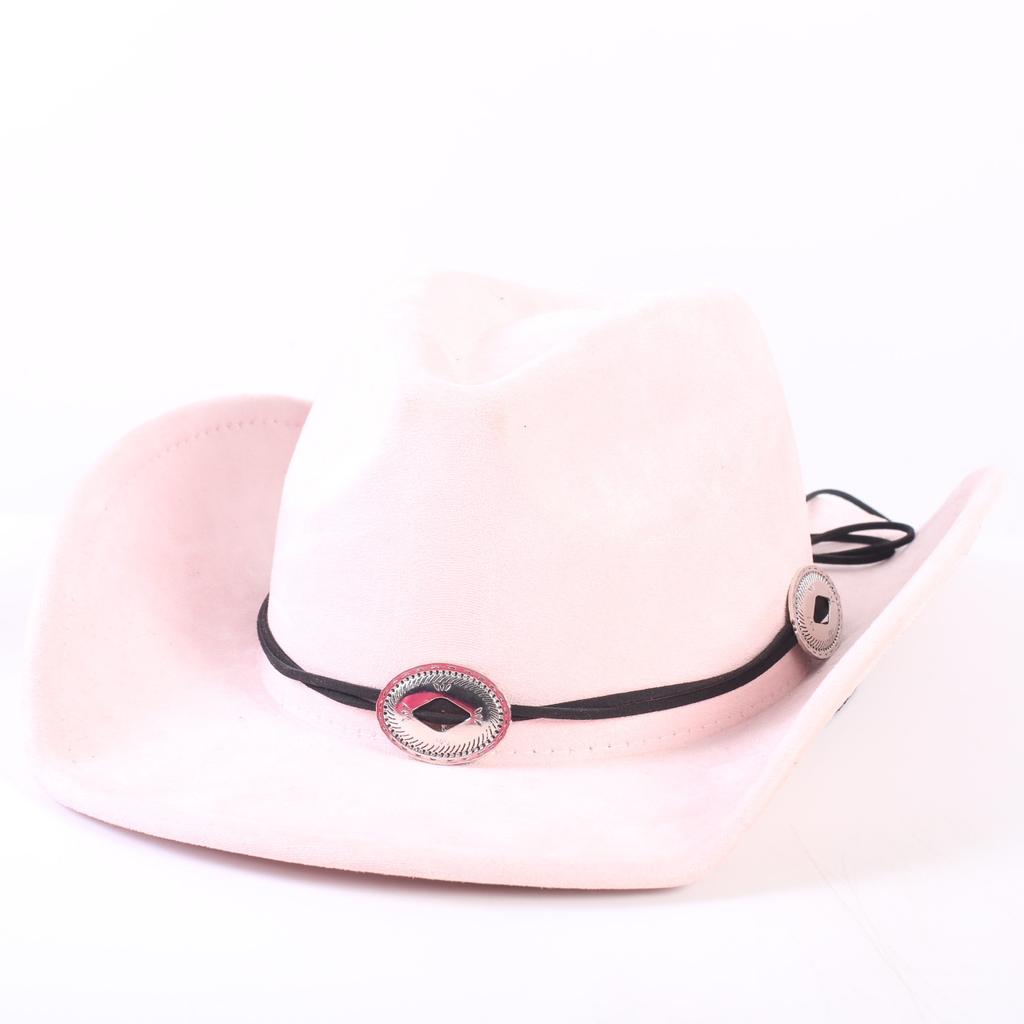 Popular European and American Classic Suede Western Cowboy Hat, Men's and Women's Fashion Big-brimmed Top Hat Shade