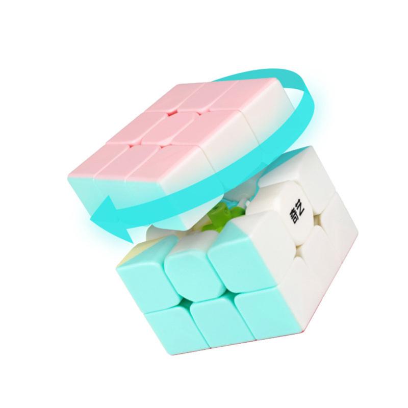 Magic  Cube Qiyi Neon Macaron Series Easy Turning Smooth Relieve Stress Magic Cube