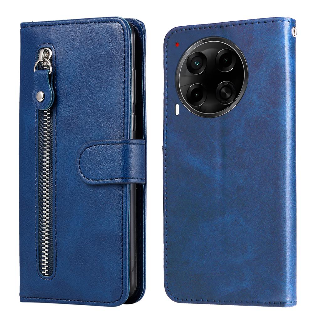 For TECNO Camon 30S Pro 4G/Camon 30S 4G Case Zipper Wallet Calf Texture PU Leather Phone Cover