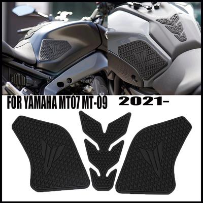 Motosiklet Kaymaz Yan Yakıt Deposu Çıkartmaları Su Geçirmez Ped Kauçuk Çıkartma YAMAHA MT07 MT-09 2022 İÇİN