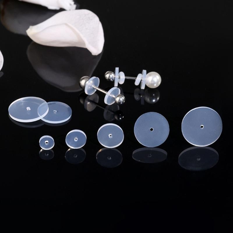 100 Pieces Silicone Earring Stabilizers for Ear Lobe Protective and Comfort Accessory for Long Time Casual Wear