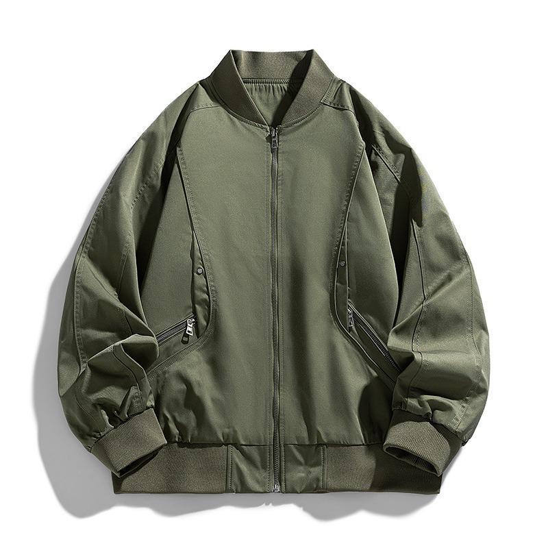 2025 Spring and Autumn American Fashion Brand Flight Suit Jacket, Men's and Women's Baseball Collar Jackets, Loose Jackets, and Padded Jackets