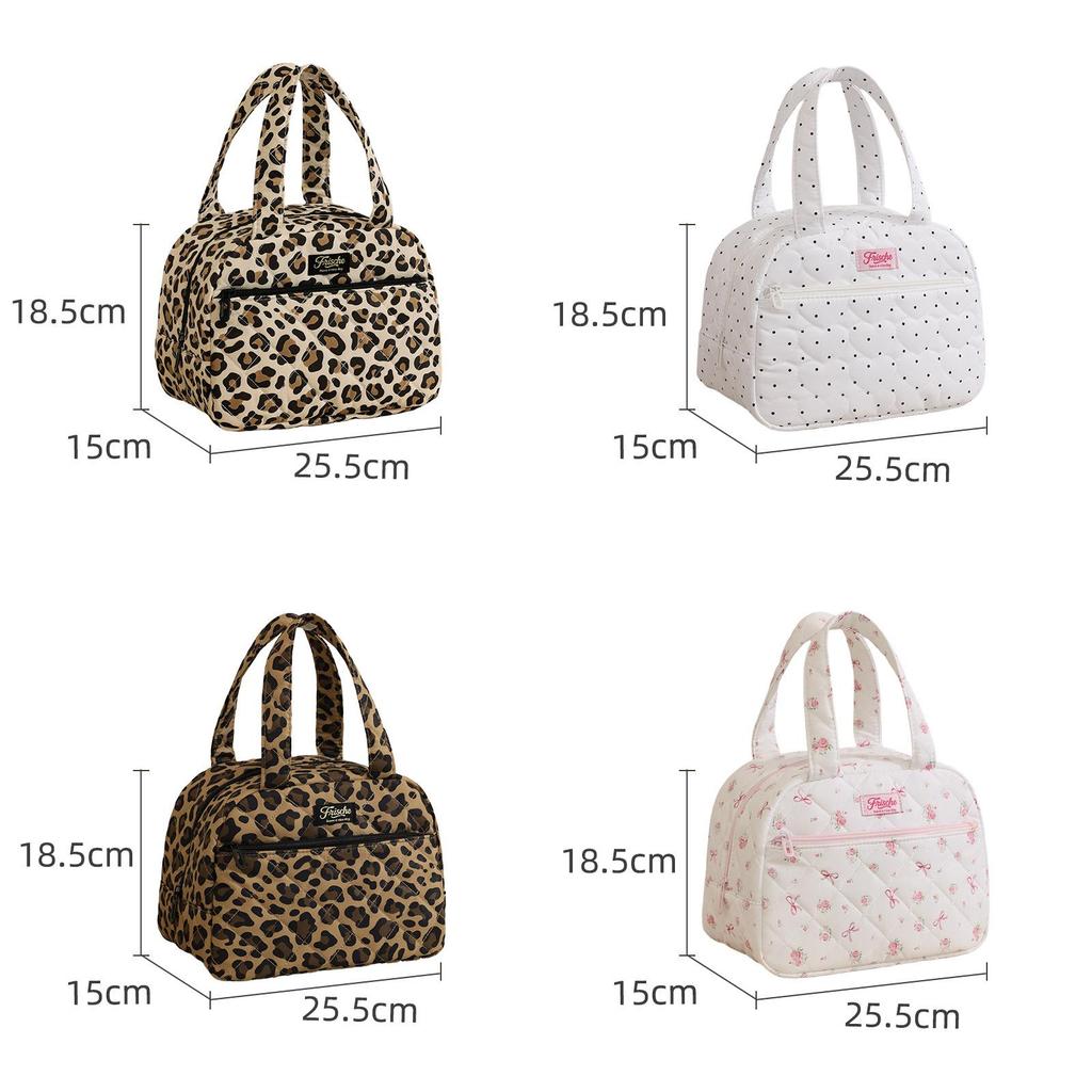 Bolsa para Lonchera de Gran Capacidad Portátil de Mano Aislada para Viajes Diarios y Comidas Escolares