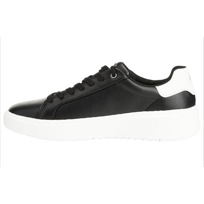 Comfortable Simple Shock Absorbing Durable Low Top Skate Shoes Men Sneakers Black White 183175-BLK