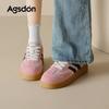 Dexun shoes women's new spring retro blue platform sports board shoes are huge and trendy