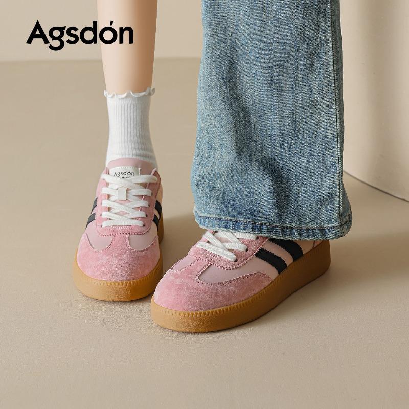 Dexun shoes women's new spring retro blue platform sports board shoes are huge and trendy