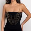Accessories, Temperament Sexy U-shaped Fringed Body Chain Female, Simple Multi-layer Snake Bone Chain Clothing Chain