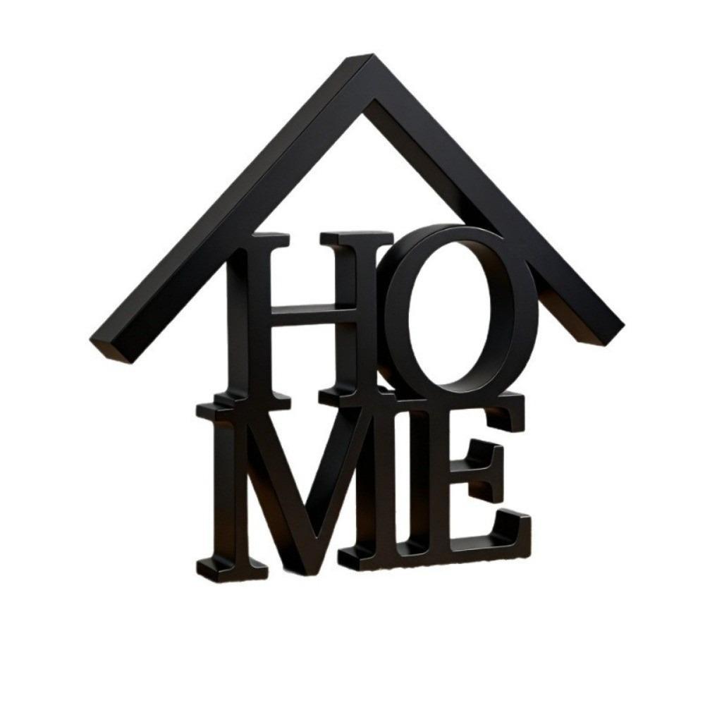 House-Shaped Housewarming Gift Geometric Letter Desktop Decoration Home Decor Housewarming