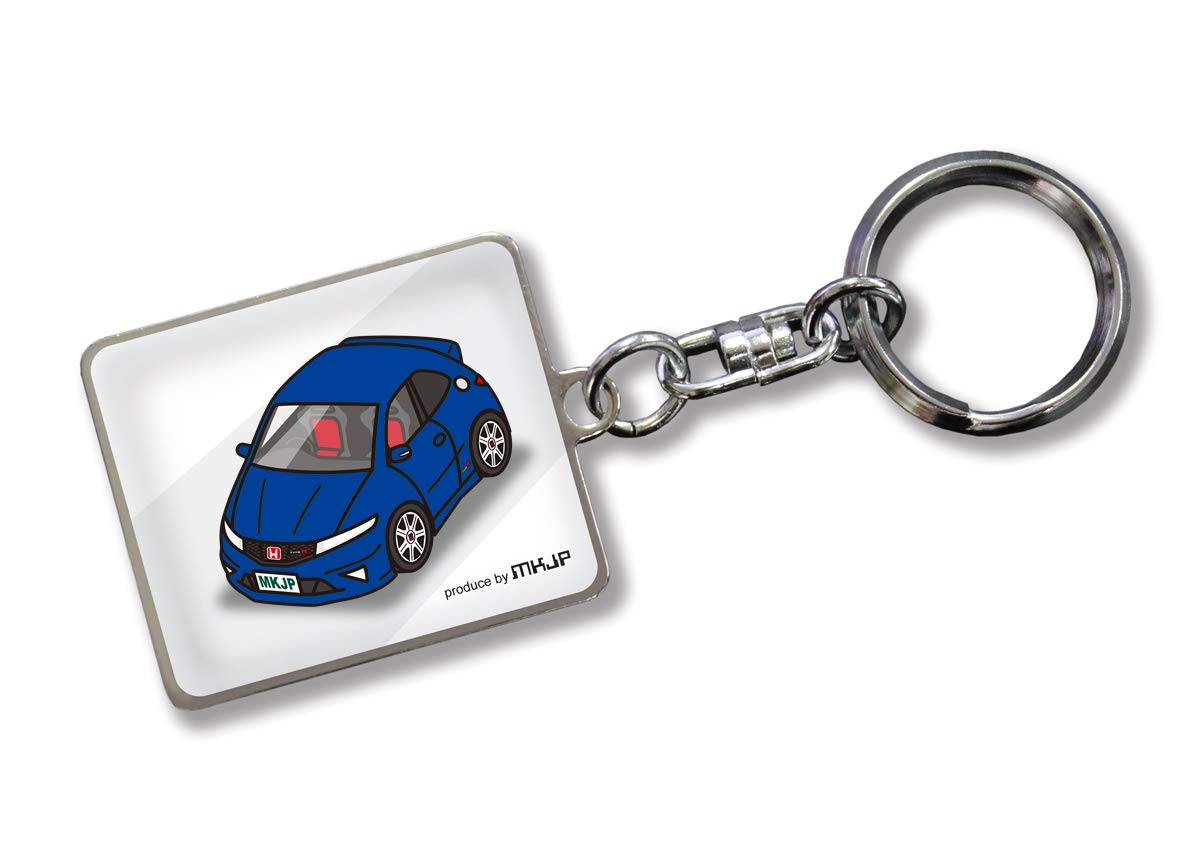 

MKJP Custom Keychain Honda Civic Type R Euro FN2 White Car Blue Base Color синий