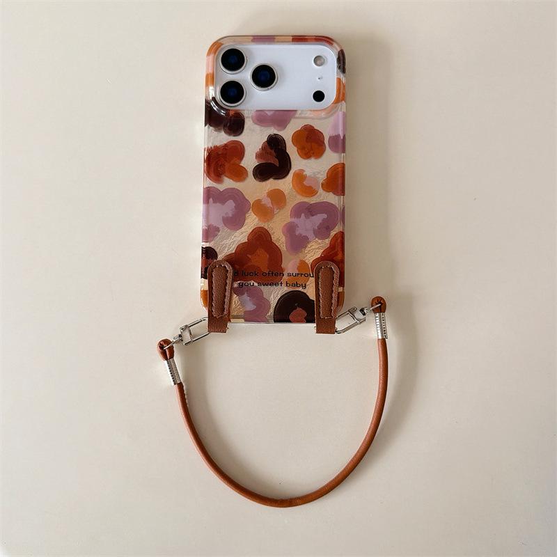 Double Layer Graffiti Leopard Print iPhone 14/13 Pro Max Case with Drop Protection