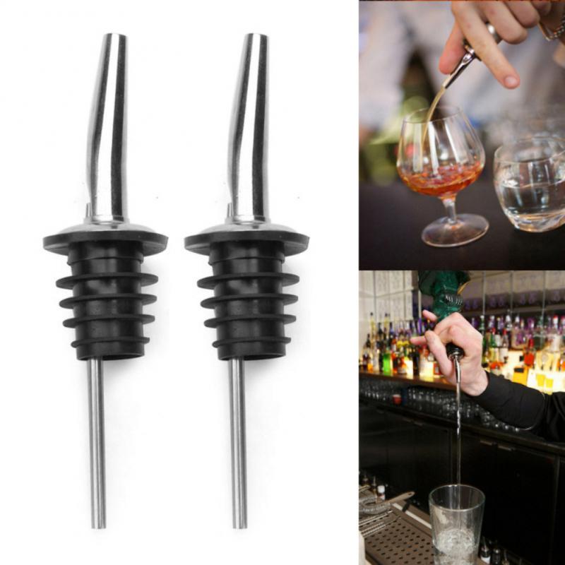 

Creative Stainless Steel Wine Pourer Food Grade Bottle Plug Fancy Shaker Mouth Tapered Spout Liquor Pourers Drain Bottle Stopper