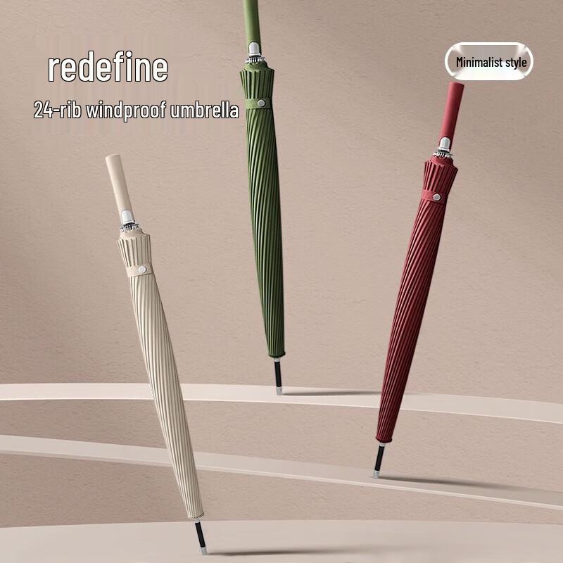 Maydu 24-Rib Oversized Automatic Straight Umbrella
