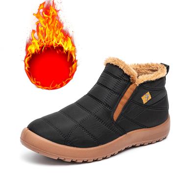 36-46 Damenstiefel Stiefeletten Schnee Wasserdichte Damenschuhe Flache Winterschuhe Leichte Bequeme Warme Unisex-Stiefel