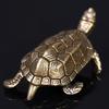 Schildkrötenstatue aus reinem Kupfer, Vintage-Schildkrötenfiguren aus Messing, für den Schreibtisch, Feng Shui-Ornament, Miniaturen, antikes Teehaustier, Basteln, Geschenke