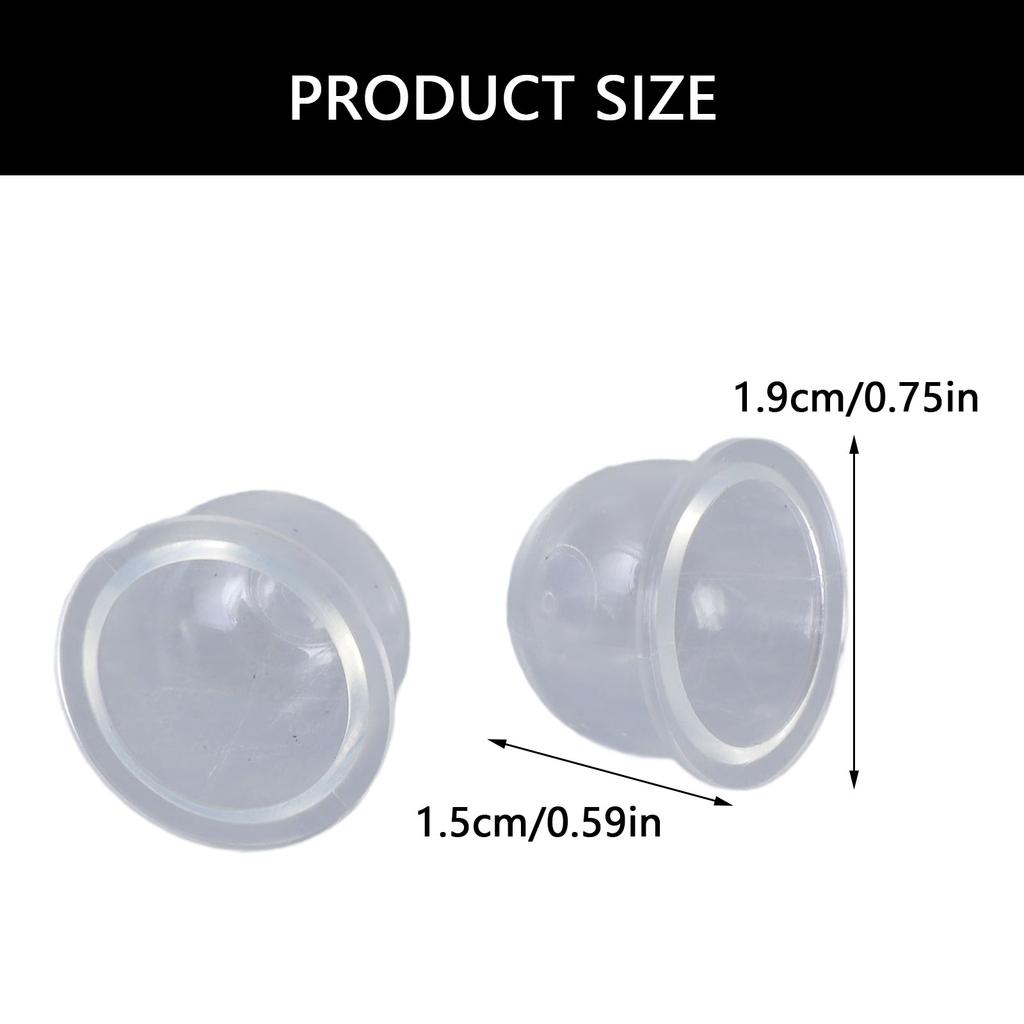 10Pcs Carburetor Primer Bulbs Replacement Transparent Fuels Primer Bulb Primer Bulb Carburetor Garden Maintenance Tool