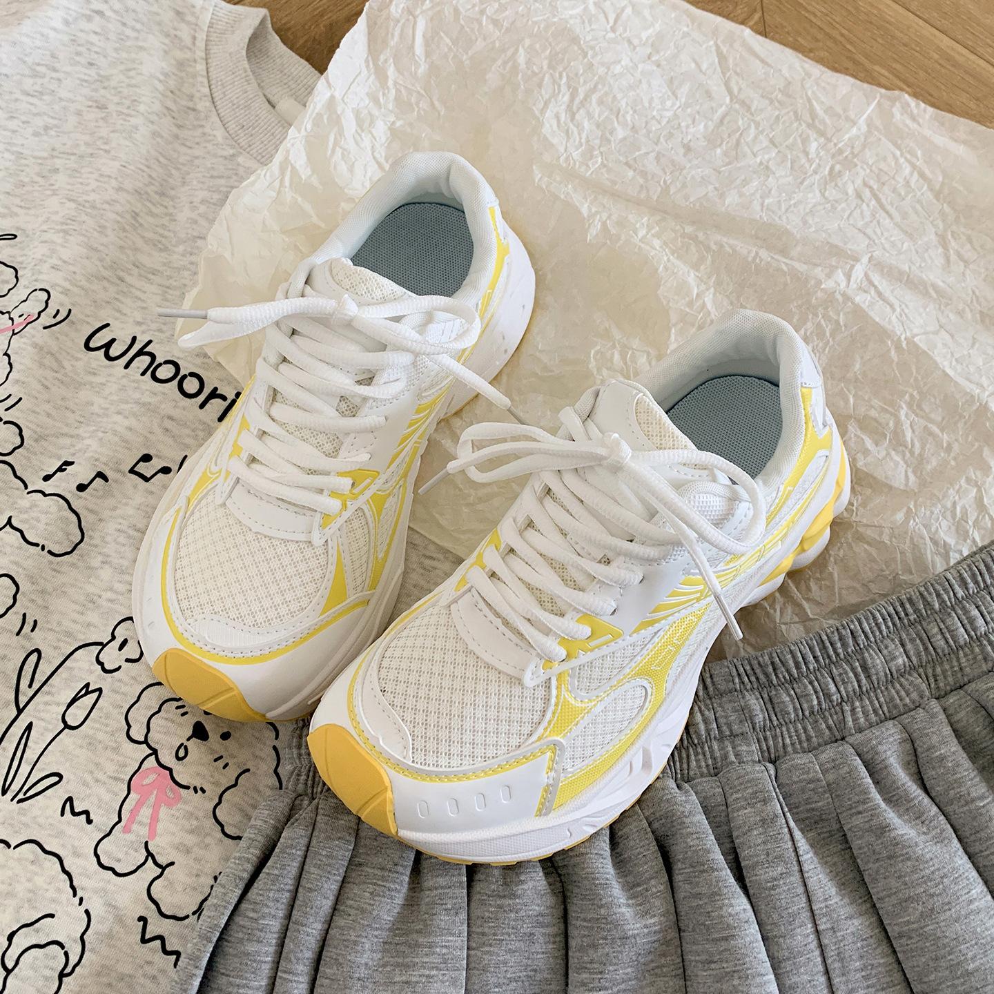 

Queen Fan Explosive Silver Platform Daddy Shoes Women s 2025 New Summer Skirt Versatile Sneakers 40 жёлтый