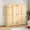 Vidaxl Kleiderschrank Corona, 194x52x186 cm, Massivholz Kiefer