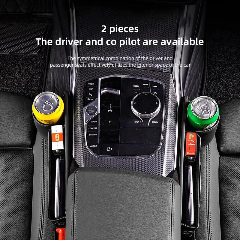 Adesivo per Auto 2025 Scatola Portaoggetti Calda per Spazio Sedile Auto Organizer Multifunzione Portabicchieri Per Tesla Model-Y Model-3 Model-X Model-S Cyber