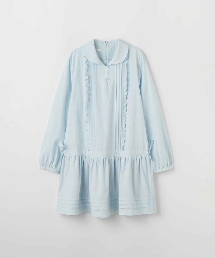 Selliteiljeu Frill Pin-Tuck Mini Dress_Sky Blue
