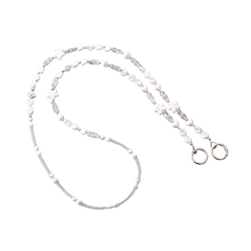 Flower Beaded Phone Lanyard Phone Chain Phone Strap Phone Case Keychain Beads Texture Suitable for Daily and Party Wear