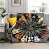 Popular Guitar Blanket Music Instrument Pattern Digital Printing Blanket Sofa Blanket